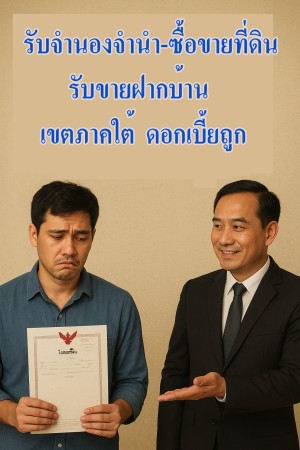 ที่ดิน ประกาศ ใจดีให้คำปรึกษาฟรี,ปัตตานียะลานราธิวาส ในเขตสงขลาพัทลุงสตูล รับจำนองจำนำที่ดินดอกเบี้ยถูกภาคใต้ ตรงกับนายทุนคุยง่าย ไม่ผ่านนายหน้า