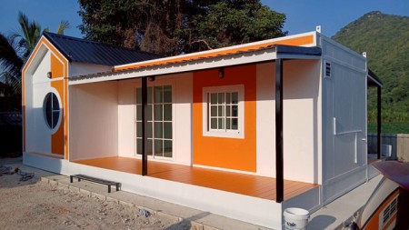 บ้าน ขาย น็อคดาวน์ บ้านสวนรีสอร์ท บ้านพักคนงาน เหมาะสำหรับบ้านพักอาศัย ทำโฮมออฟฟิศ